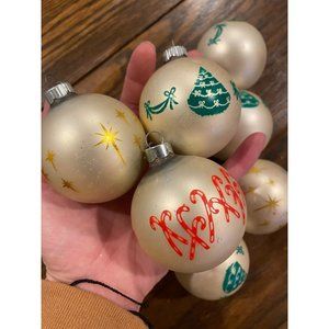Vintage shiny brite Christmas bulb Ornaments